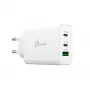 j5create JUP3365E-EN 65W GaN USB-C® 3-portowa ładowarka, wewnętrzna, AC, biała