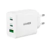 j5create JUP3365E-EN 65W GaN USB-C® 3-portowa ładowarka, wewnętrzna, AC, biała
