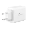 j5create JUP3365E-EN 65W GaN USB-C® 3-portowa ładowarka, wewnętrzna, AC, biała