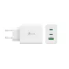 j5create JUP3365E-EN 65W GaN USB-C® 3-portowa ładowarka, wewnętrzna, AC, biała