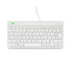 R-Go Tools Klawiatura ergonomiczna R-Go Compact Break, kompaktowa klawiatura z oprogramowaniem przerw, AZERTY (FR), przewodowa, biała