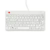 R-Go Tools Klawiatura ergonomiczna R-Go Compact Break, kompaktowa klawiatura z oprogramowaniem przerw, AZERTY (FR), przewodowa, biała