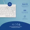 R-Go Tools Klawiatura ergonomiczna R-Go Compact Break, kompaktowa klawiatura z oprogramowaniem przerw, AZERTY (FR), przewodowa, biała