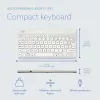 R-Go Tools Klawiatura ergonomiczna R-Go Compact Break, kompaktowa klawiatura z oprogramowaniem przerw, AZERTY (FR), przewodowa, biała