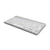 Ergonomiczna klawiatura R-Go Tools R-Go Compact Break, klawiatura kompaktowa z oprogramowaniem przerw, AZERTY (FR), Bluetooth, biała