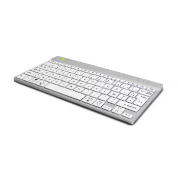 Ergonomiczna klawiatura R-Go Tools R-Go Compact Break, klawiatura kompaktowa z oprogramowaniem przerw, AZERTY (FR), Bluetooth, biała