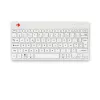 Ergonomiczna klawiatura R-Go Tools R-Go Compact Break, klawiatura kompaktowa z oprogramowaniem przerw, AZERTY (FR), Bluetooth, biała