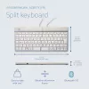 Ergonomiczna klawiatura R-Go Split Break z oprogramowaniem do przerw, ergonomiczna dzielona klawiatura, AZERTY (FR), Bluetooth, biała