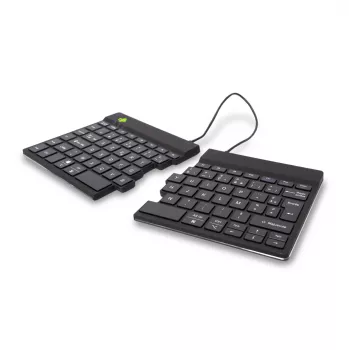 Ergonomiczna klawiatura R-Go Tools R-Go Split Break z oprogramowaniem przypominającym o przerwach, ergonomiczna klawiatura dzielona, AZERTY (FR), Bluetooth, czarna