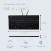 Ergonomiczna klawiatura R-Go Tools R-Go Split Break z oprogramowaniem przypominającym o przerwach, ergonomiczna klawiatura dzielona, AZERTY (FR), Bluetooth, czarna