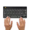 R-Go Tools Ergonomiczna klawiatura R-Go Compact Break, kompaktowa klawiatura z oprogramowaniem przerw, AZERTY (BE), Bluetooth, czarna