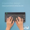R-Go Tools Ergonomiczna klawiatura R-Go Compact Break, kompaktowa klawiatura z oprogramowaniem przerw, AZERTY (BE), Bluetooth, czarna