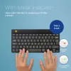 R-Go Tools Ergonomiczna klawiatura R-Go Compact Break, kompaktowa klawiatura z oprogramowaniem przerw, AZERTY (BE), Bluetooth, czarna