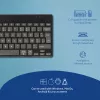 R-Go Tools Ergonomiczna klawiatura R-Go Compact Break, kompaktowa klawiatura z oprogramowaniem przerw, AZERTY (BE), Bluetooth, czarna