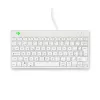 R-Go Tools Ergonomic klawiatura R-Go Compact Break, kompaktowa klawiatura z oprogramowaniem przypominającym o przerwach, AZERTY (BE), przewodowa, biała