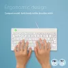 R-Go Tools Ergonomic klawiatura R-Go Compact Break, kompaktowa klawiatura z oprogramowaniem przypominającym o przerwach, AZERTY (BE), przewodowa, biała