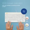 R-Go Tools Ergonomic klawiatura R-Go Compact Break, kompaktowa klawiatura z oprogramowaniem przypominającym o przerwach, AZERTY (BE), przewodowa, biała