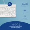R-Go Tools Ergonomic klawiatura R-Go Compact Break, kompaktowa klawiatura z oprogramowaniem przypominającym o przerwach, AZERTY (BE), przewodowa, biała