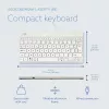 R-Go Tools Ergonomic klawiatura R-Go Compact Break, kompaktowa klawiatura z oprogramowaniem przypominającym o przerwach, AZERTY (BE), przewodowa, biała
