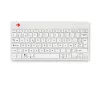 Ergonomiczna klawiatura R-Go Tools R-Go Compact Break, klawiatura kompaktowa z oprogramowaniem przypominającym o przerwach, AZERTY (BE), Bluetooth, biała