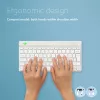 Ergonomiczna klawiatura R-Go Tools R-Go Compact Break, klawiatura kompaktowa z oprogramowaniem przypominającym o przerwach, AZERTY (BE), Bluetooth, biała