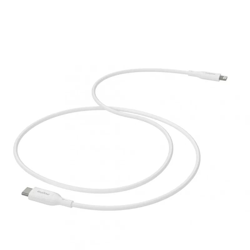 kabel ładujący mophie essentials Lightning na USB-C (1M) biały