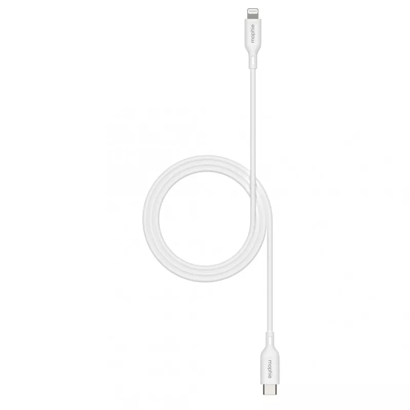 kabel ładujący mophie essentials Lightning na USB-C (1M) biały