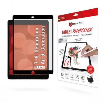 Papieropodobna folia ochronna Displex TABLET PAPERSENSE na iPada 7/8/9 gen. i iPada Air 3, matowa 10,5 cala (26,7 cm), 3H, wielokrotnego użytku