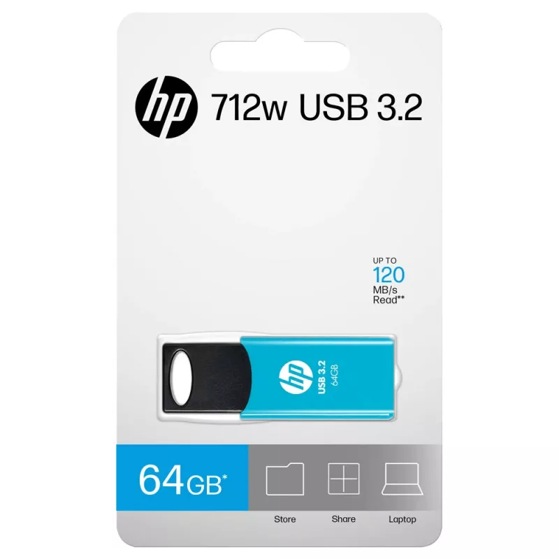 HP 712w USB flash drive 64 GB USB Type-A 3.2 Gen 1 (3.1 Gen 1) niebieski