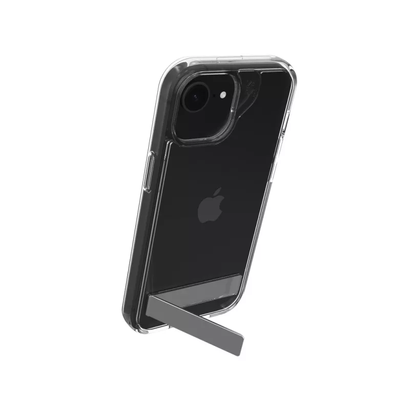 ZAGG Crystal Palace Kickstand etui iPhone 16/15/14/13 Clear, Cover, Apple, iPhone 17e/16e/15/14/13, 15.5 cm (6.1 inch), Transparent