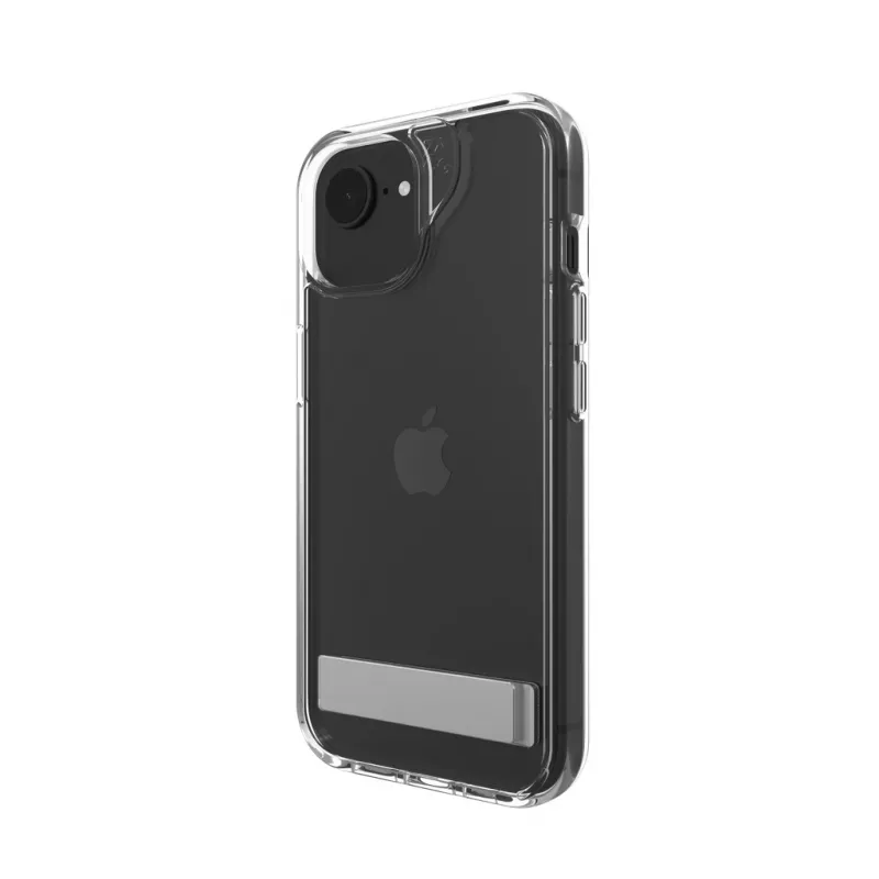 ZAGG Crystal Palace Kickstand etui iPhone 16/15/14/13 Clear, Cover, Apple, iPhone 17e/16e/15/14/13, 15.5 cm (6.1 inch), Transparent