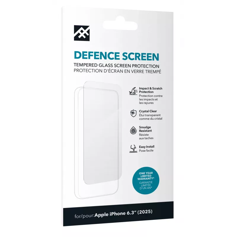 ZAGG Defence Glass do iPhone 17, Apple, iPhone 17, Odporność na uderzenia, Odporność na zarysowania, 1 szt.