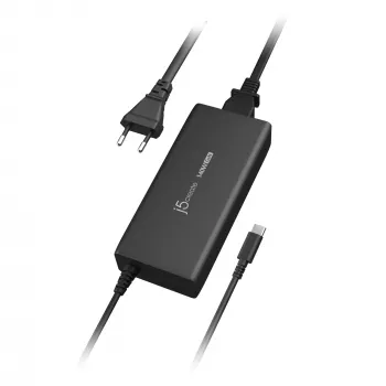 Ładowarka USB-C GaN j5create JUP17140 140W PD3.1, do użytku wewnętrznego, czarna, 59×127×30,5 mm