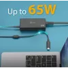 Zasilacz USB-C PD j5create JUP1265 — 65 W, do użytku wewnętrznego, czarny, tworzywo sztuczne, 118×32×50 mm (EU)