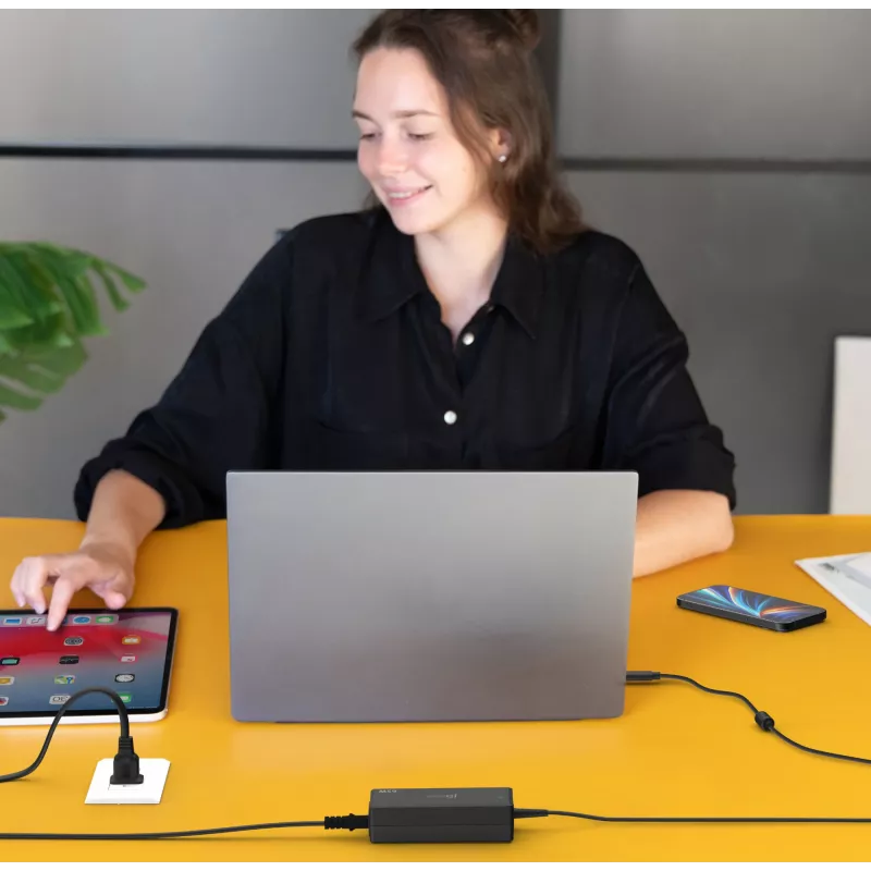 Zasilacz USB-C PD j5create JUP1265 — 65 W, do użytku wewnętrznego, czarny, tworzywo sztuczne, 118×32×50 mm (EU)