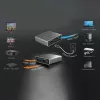 j5create JDSH812 ​​8K HDMI™ 2.1 2-drożny rozdzielacz, HDMI, 2x HDMI, 7680 x 4320 pikseli, szary, aluminium, 8K Ultra HD