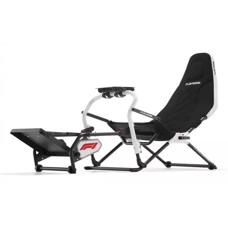 Fotel wyścigowy PLAYSEAT Challenge F1 Edition — składany symulator wyścigowy na kierownicę i pedały
