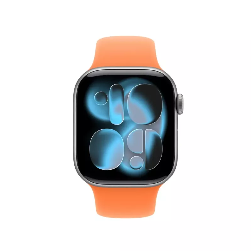 Opaska dla Apple Smartwatch 42mm — Clementine Sport Band (M/L), pomarańczowa, nadgarstek 150–200 mm