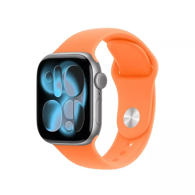 Opaska dla Apple Smartwatch 42mm — Clementine Sport Band (M/L), pomarańczowa, nadgarstek 150–200 mm