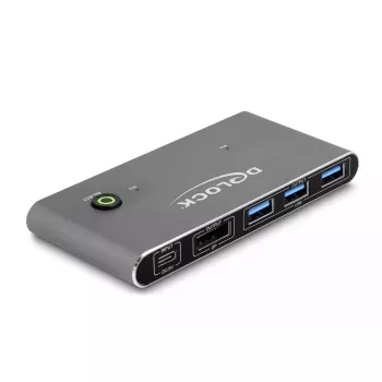 KVM Switch DeLOCK DisplayPort 8K 30 Hz z USB 5 Gbps