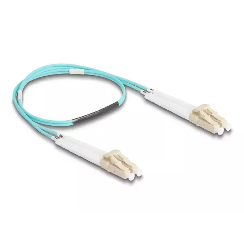 Kabel światłowodowy DeLOCK 88078 LC Duplex na LC Duplex OM3 0,5 m