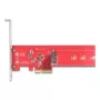 DeLOCK Wewnętrzny adapter M.2 90889 PCIe 5.0 Czerwona stal nierdzewna