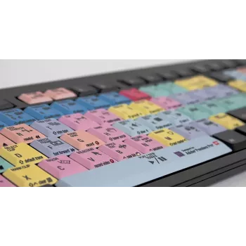 Klawiatura LogicKeyboard LKB-PPROCC-BJPU-FR — Pełnowymiarowa przewodowa USB AZERTY francuska, przełączniki nożycowe, kabel 1,5 m, czarna