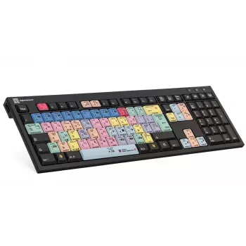 Klawiatura LogicKeyboard LKB-PPROCC-BJPU-FR — Pełnowymiarowa przewodowa USB AZERTY francuska, przełączniki nożycowe, kabel 1,5 m, czarna