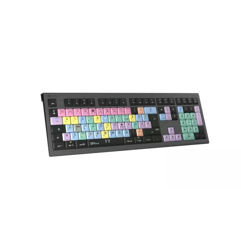 Klawiatura LogicKeyboard LKB-FCPX10-A2M-FR przewodowa USB AZERTY francuska pełnowymiarowa 105 klawiszy czarna