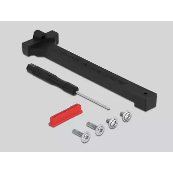 Adapter M.2 key A+E męski na slot key M kątowy z uchwytem DeLOCK 64137