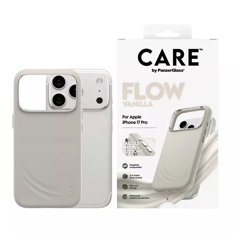 PanzerGlass CARE™ by ® Flow Case Vanilla z MagSafe iPhone 17 Pro