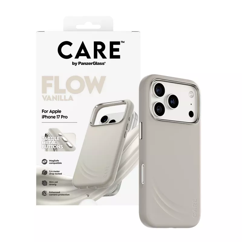 PanzerGlass CARE™ by ® Flow Case Vanilla z MagSafe iPhone 17 Pro