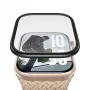 Szkło ochronne PanzerGlass z czarną metalową ramką do Apple Watch, model PG56329