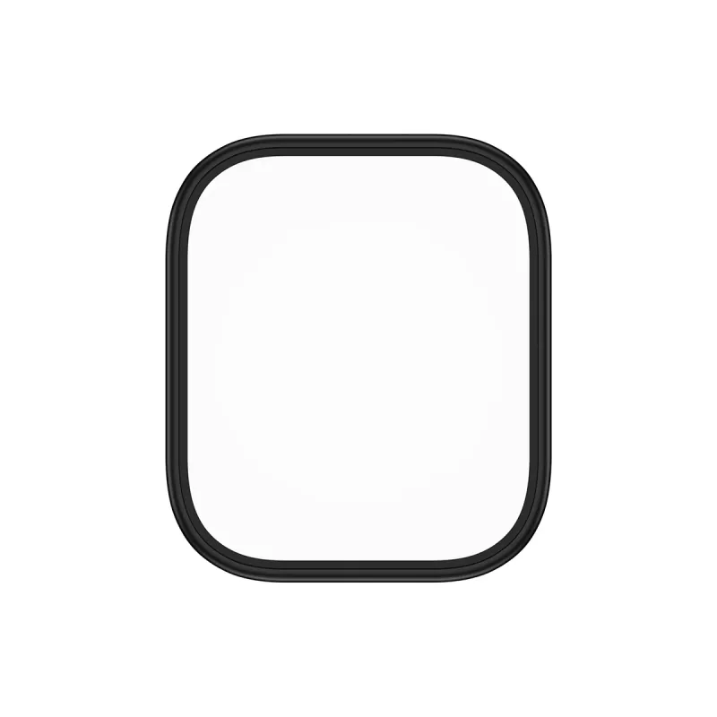 Szkło ochronne PanzerGlass z czarną metalową ramką do Apple Watch, model PG56329